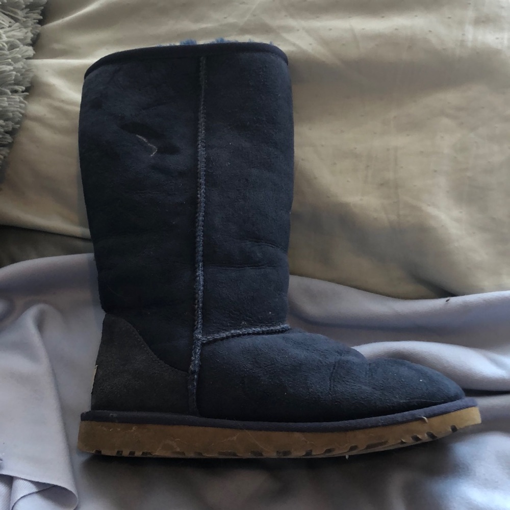 Classic Tall authentic UGGs in rare Navy Blue
